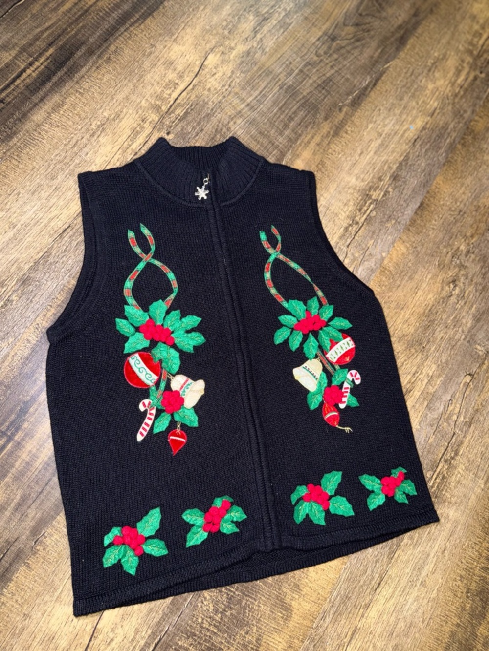 Vintage Christmas Vest - Small